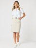 Polo Top - White/Natural gordon smith