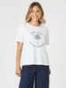 Cote D Azur Tee-White