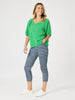 Lino V Neck Top-Elm