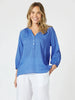 Mykonos Check Shirt-Sardinia Blue