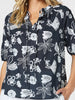 Palm Springs Blouse - Navy