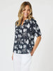 Palm Springs Blouse - Navy