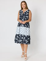 Palm Springs Midi Dress - Navy