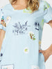 Destination Print Shift Dress - Pale Blue gordon smith