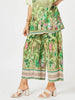 Toucan Patterned Wide Leg Pant - Green