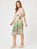 Toucan Ruffle Sleeve Dress - Pink
