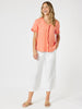 Lino Wide Leg Pant - White GORDON SMITH
