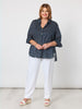Get Spotty Sheer Shirt - Navy/White GORDON SMITH