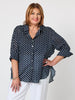 Get Spotty Sheer Shirt - Navy/White GORDON SMITH