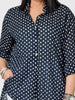 Get Spotty Sheer Shirt - Navy/White GORDON SMITH