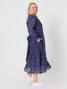 Cherry Delight Print Dress - Navy/ Red
