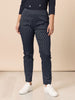 Cherry Print Pant - Navy/ White