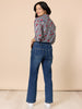 Hudson High Rise Wide Leg Jean - Blue Wash