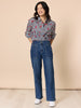 Hudson High Rise Wide Leg Jean - Blue Wash