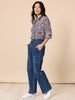 Hudson High Rise Wide Leg Jean - Blue Wash