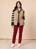 Bel Air Stripe Print Knit - Navy Ivory