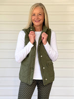 Hampton Quilted Vest - Khaki