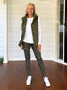 Hampton Quilted Vest - Khaki