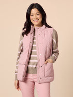 Hampton Quilted Vest - Blush