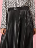 Florence Faux Leather Pleat Skirt - Black hammock & vine