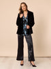 Palazzo Velvet Blazer - Black hammock & vine