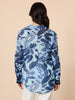 Newport Paisley Print Sheer Shirt - Blue/ Multi