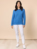 Hampton Cable Jumper-Cobalt