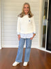 Hampton Cable Jumper - Ivory