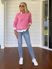 Hampton Cable Jumper-Pink