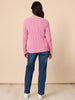 Hampton Cable Jumper-Pink