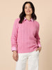Hampton Cable Jumper-Pink