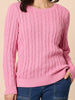 Hampton Cable Jumper-Pink