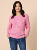 Hampton Cable Jumper-Pink