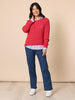 Hampton Cable Jumper - Red