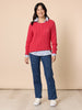 Hollywood Embroidered Star Straight Leg Jean - Denim