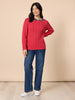 Hampton Cable Jumper - Red