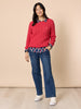Capitol Print Sheer Shirt - Navy Multi