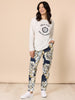Newport Floral Print Pant - Navy Multi