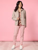 Dakota Floral Print Sheer Top - Blush Multi
