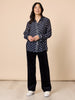 Melrose Velvet Straight Leg Jean - Navy