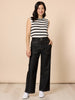 Hudson High Rise Wide Leg Jean - Black