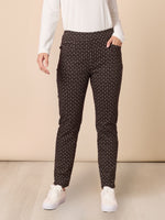 Kelly Print Pant - Coffee