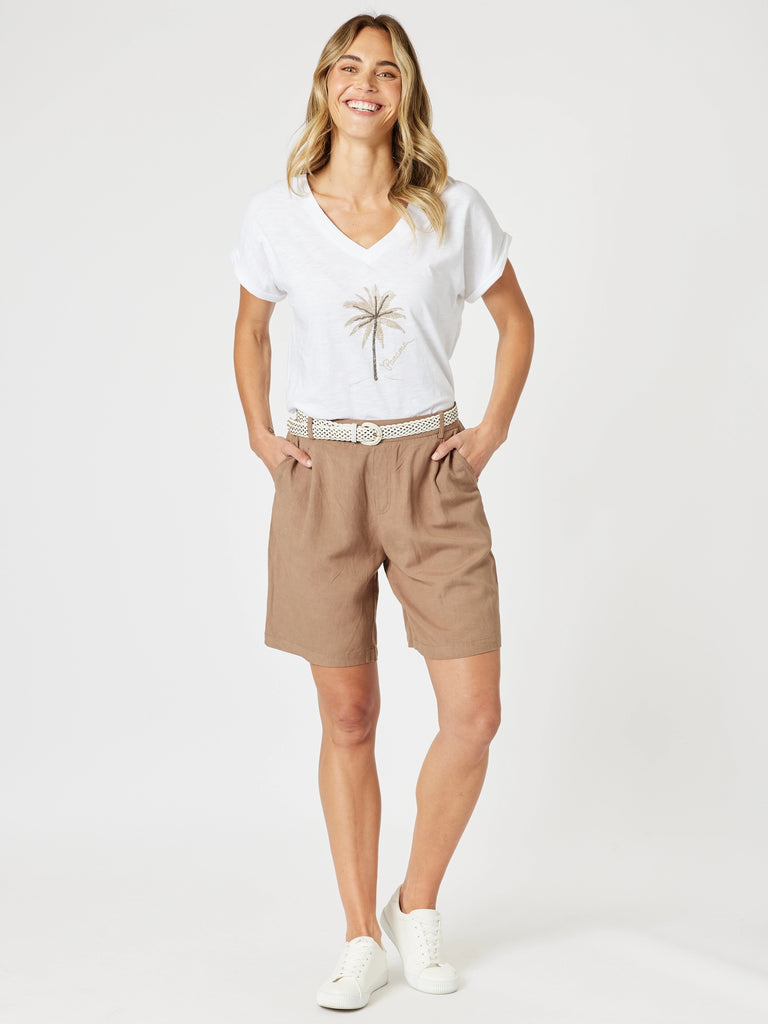 The Lino Short-Nutmeg