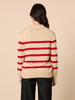 Montrose Stripe Print Knit - Natural Red