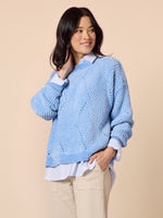 Tenille Rib Knit - Blue