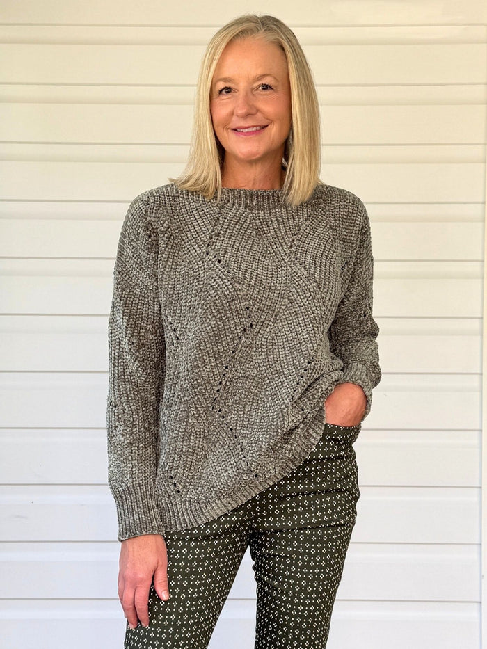 Tenille Rib Knit - Khaki