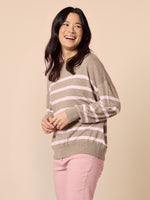 Idaho Stripe Knit - Natural Blush