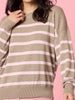 Idaho Stripe Knit - Natural Blush