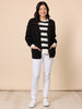 Manhattan Zip Cardi - Black