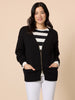 Manhattan Zip Cardi - Black